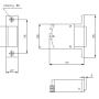 R1-24.10 - Elektrozaczep szeroki, 24V, do 350 kg - Elektra Plus