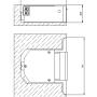 R1-24.10 - Elektrozaczep szeroki, 24V, do 350 kg - Elektra Plus