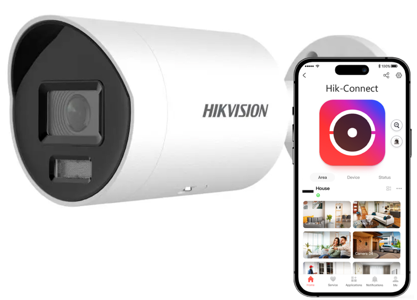 DS-2CD2047G2H-LIU - Kamera tubowa IP, 4MPx, ColorVu, Hybrid Light 40m, Mikrofon - Hikvision | 6942160415871