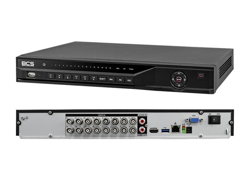 BCS-XVR16024KE-II - Rejestrator 16 kanałowy, 4K, IP, HDCVI, AHD, TVI, ANALOG - BCS | BCS-XVR16024KE-II