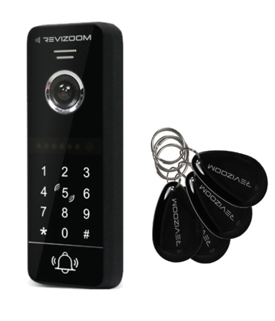 RC-411HD-CK - Stacja bramowa z czytnikiem RFID oraz klawiaturą numeryczną do wideodomofonu, natynkowa, 2Mpx - Revizoom | RC-411HD-CK