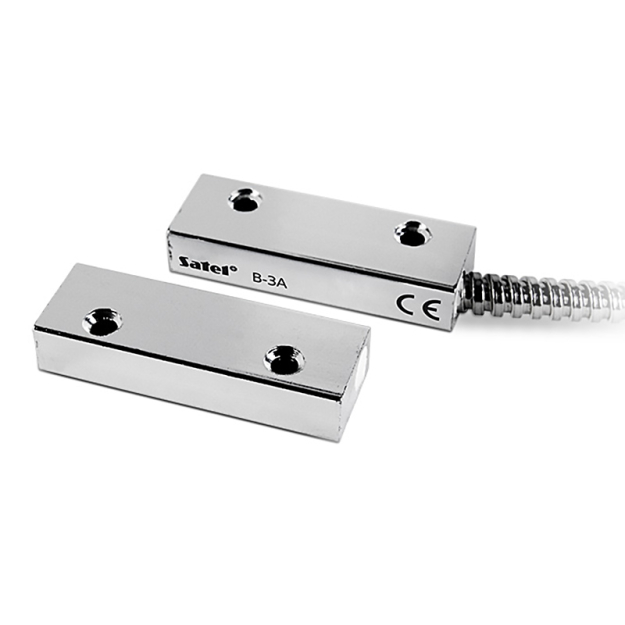 B-3A - Kontaktron magnetyczny boczny (obudowa metalowa, przewody w osłonie) - SATEL | 5905033336223