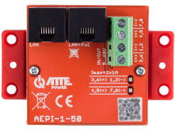 AEPI-1-50 - Gigabitowy adapter zasilania / Injector PoE, 10/100/1000Mbps, 52V DC, 90W - Atte | 5902143691365