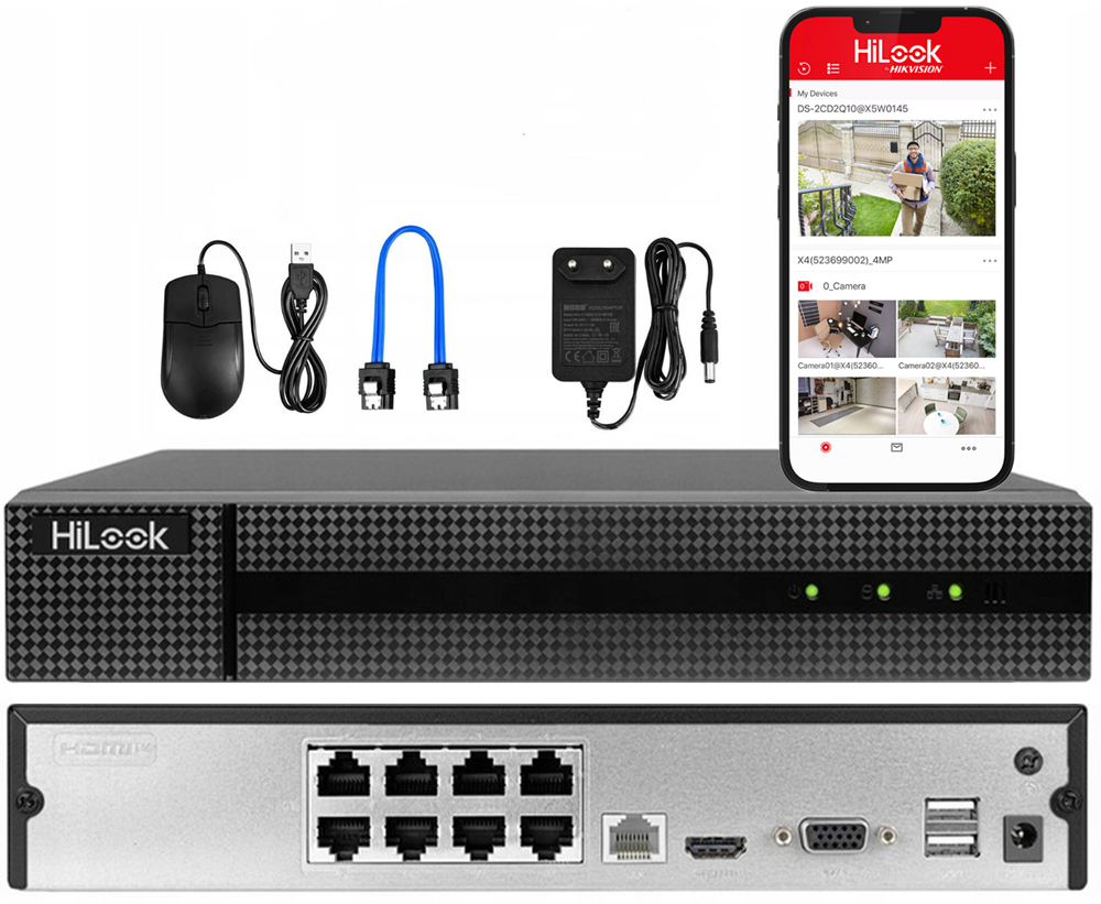 Rejestrator IP 8xPoE HiLook by Hikvision Rejestrator IP 8xPoE HiLook by Hikvision