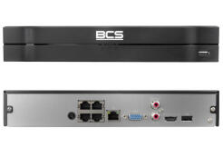 BCS-L-NVR0401-4KE-4P(2) - Rejestrator IP 4- kanałowy, do 16Mpx, 1x HDD, PoE, Ai - BCS LINE | 5904890709058