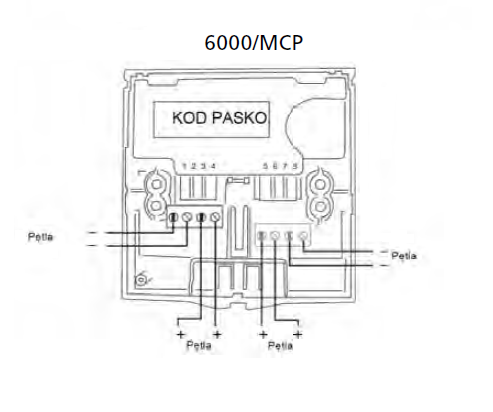 Schemat podłączenia 6000/MCP - D+H