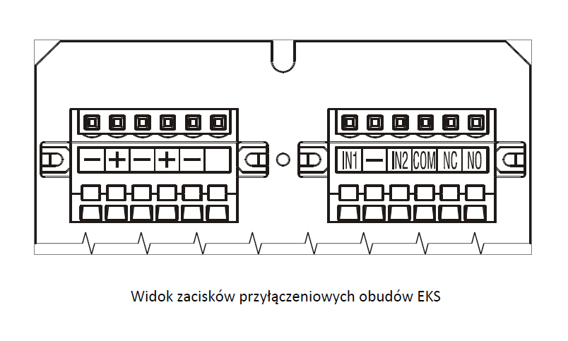 EKS-4001 - Element kontrolno-sterujący (1 wyjście + 2 wejścia) - POLON-ALFA