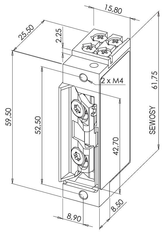 SEM1B - wymiary SEM1B - wymiary