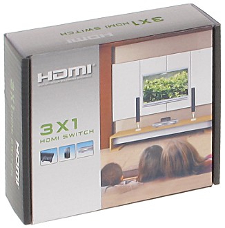 HDMI-SW-3/1P - Przełącznik HDMI - Delta