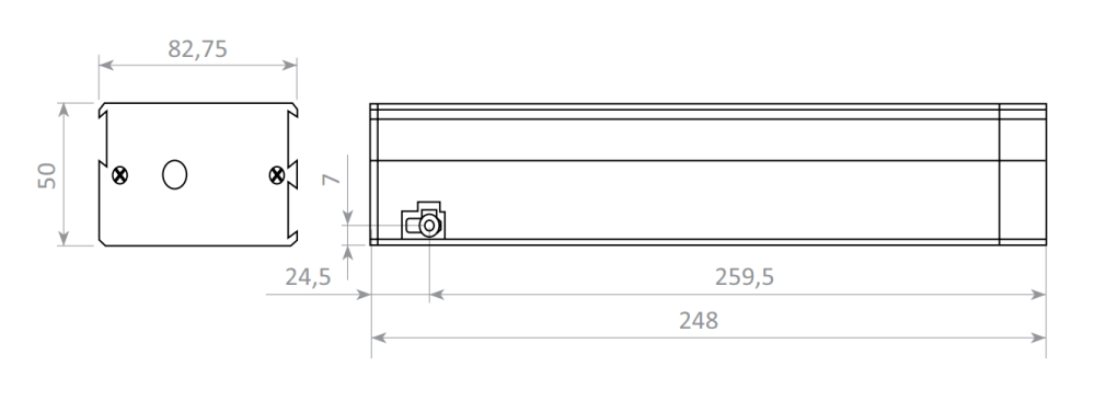 Wymiary KM18/380-G300 - AFG Wymiary KM18/380-G300 - AFG