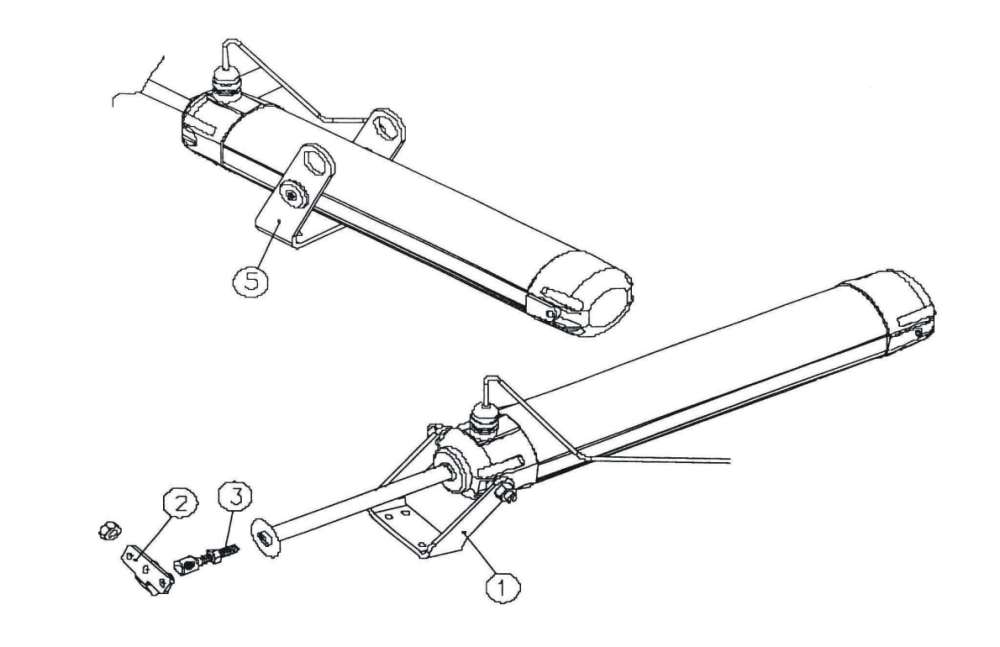 SM450/300-G450 - Napęd trzepieniowy 230VAC, siła 450N, wysuw 300mm, wył. krańcowe, konsole montażowe / CE - AFG SM450/300-G450 - Napęd trzepieniowy 230VAC, siła 450N, wysuw 300mm, wył. krańcowe, konsole montażowe / CE - AFG