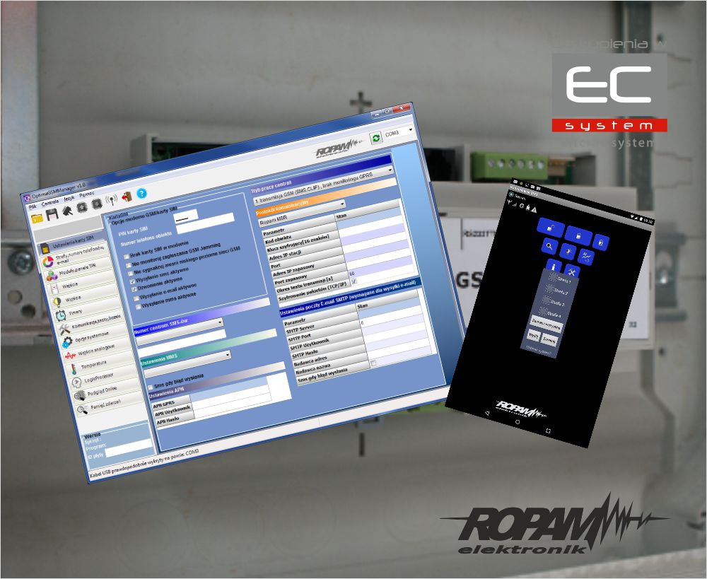 RopamDroid i OptimaGSM menager RopamDroid i OptimaGSM menager