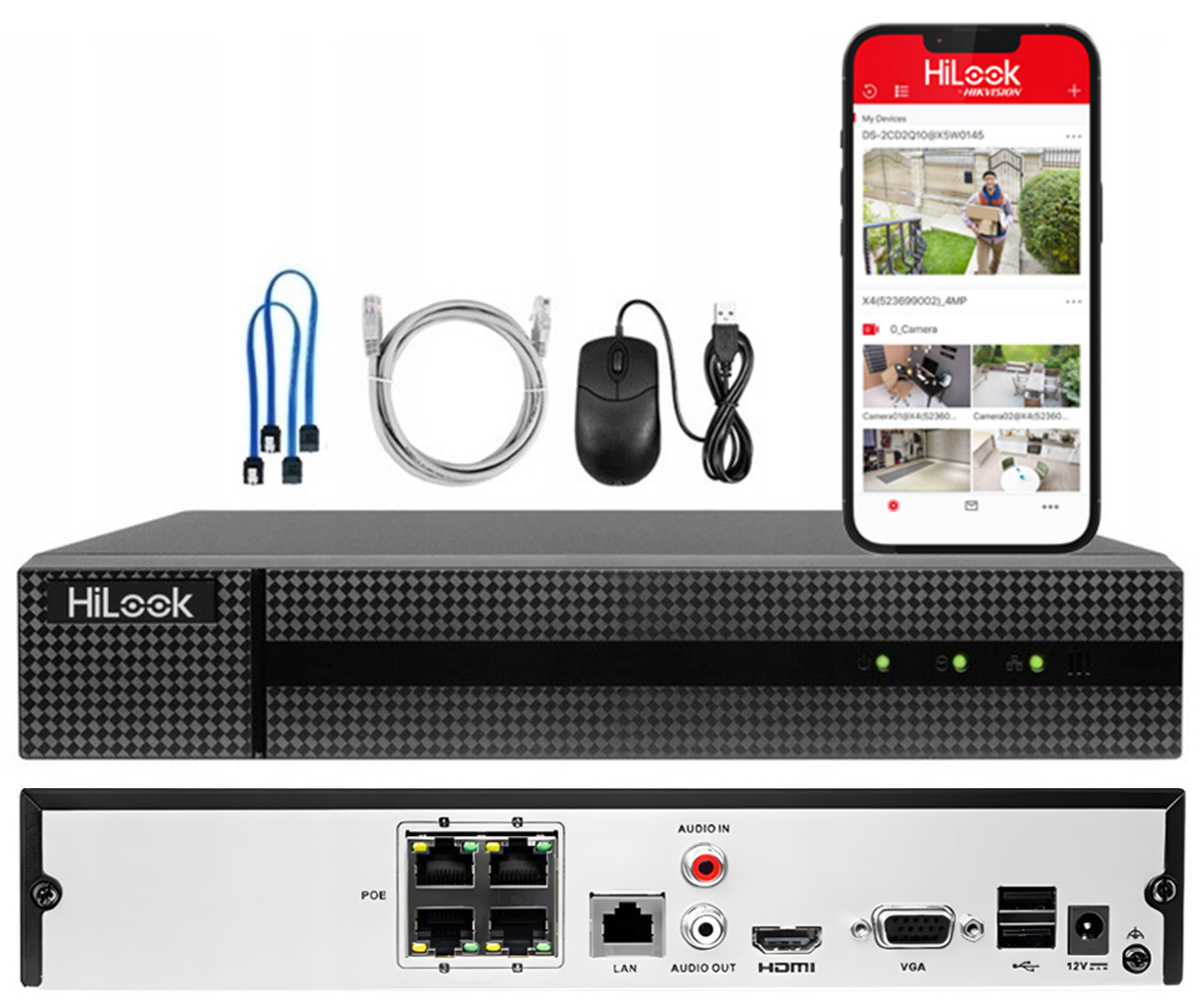 Rejestrator IP PoE HiLook by Hikvision