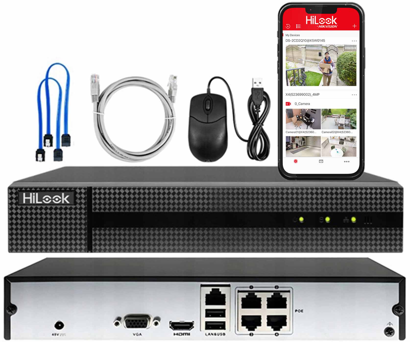 Rejestrator IP PoE HiLook by Hikvision