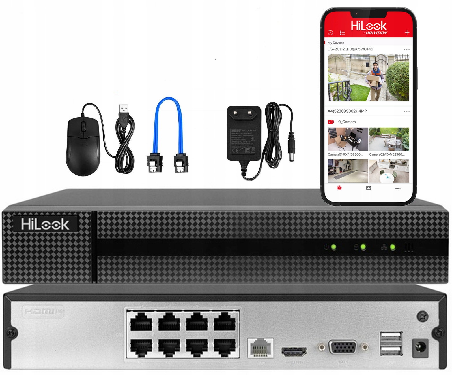 Rejestrator IP PoE HiLook by Hikvision