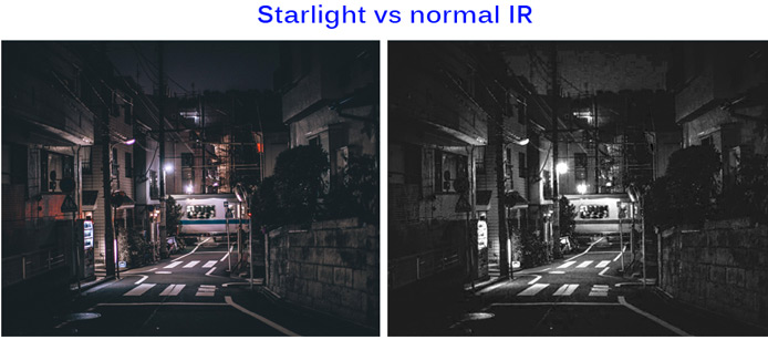 Porównanie Starlight vs normal IR