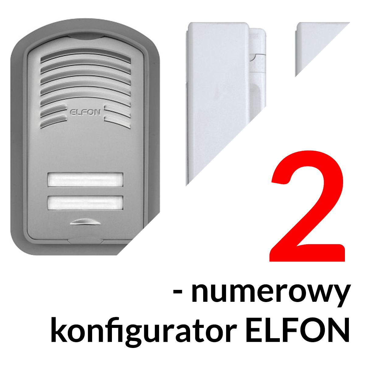 Konfigurator domofonowych systemów analogowych dla 2 lokatorów - ELFON