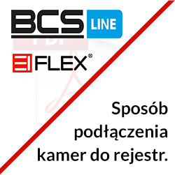Sposób podłączenia kamer BCS LINE do rejestratora EIFLEX