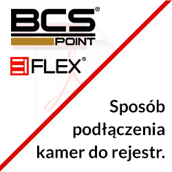 Sposób podłączenia kamer BCS POINT do rejestratora EIFLEX